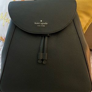 Kate Spade hunter green backpack- leather